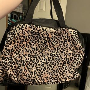 Leopard sequin bag